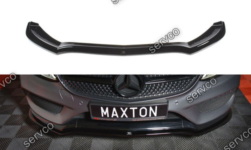Prelungire splitter bara fata Mercedes C Class W205 Coupe Amg-Line 2015-2018 v4 - Maxton Design