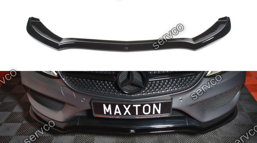 Prelungire splitter bara fata Mercedes C Class W205 Coupe Amg-Line 2015-2018 v4 - Maxton Design