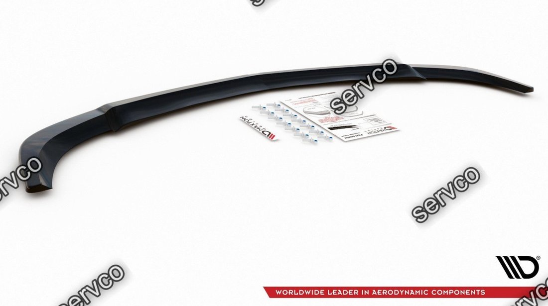 Prelungire splitter bara fata Mercedes C Class W204 AMG-Line Facelift 2011-2014 v7