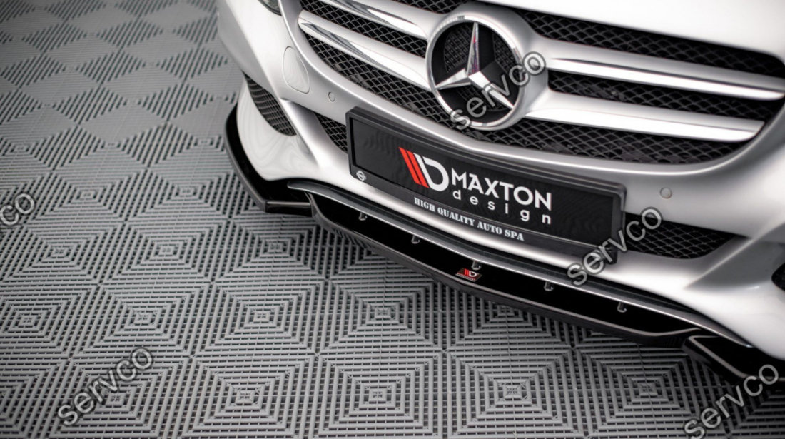 Prelungire splitter bara fata Mercedes C Class W205 2014-2018 v6 - Maxton Design