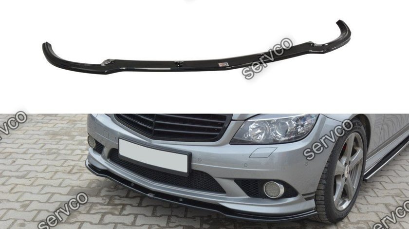 Prelungire splitter bara fata Mercedes C Class W204 Amg-Line 2007-2010 v2 - Maxton Design