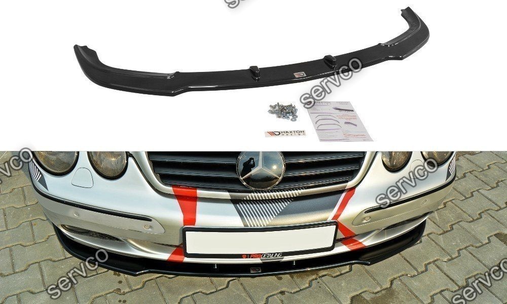 Prelungire splitter bara fata Mercedes CL C215 1999-2006 v1 - Maxton Design