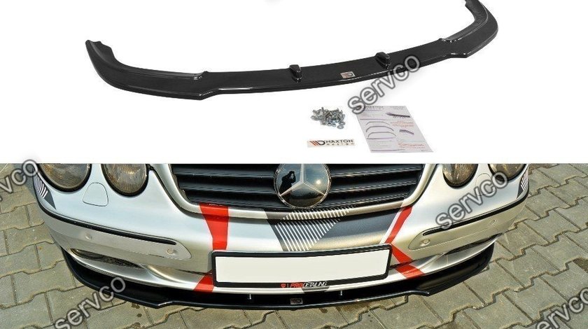 Prelungire splitter bara fata Mercedes CL C215 1999-2006 v1 - Maxton Design