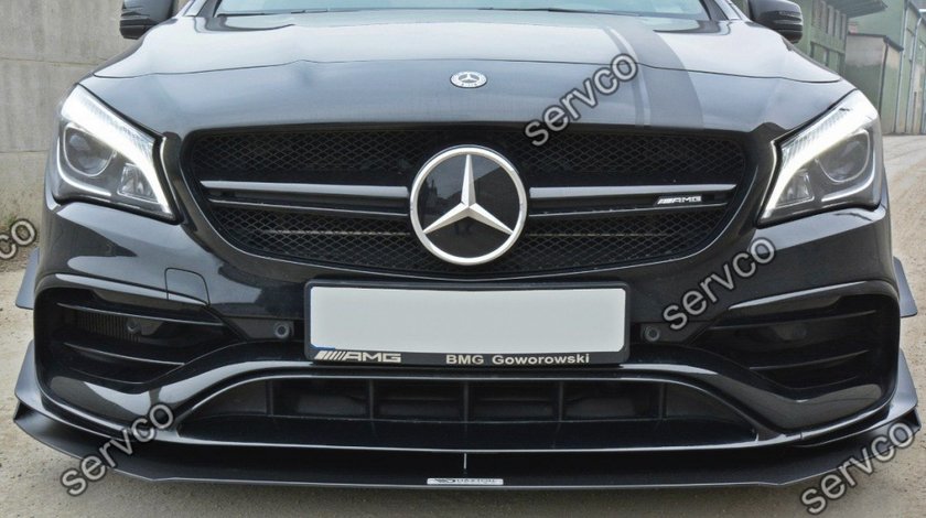 Prelungire splitter bara fata Mercedes CLA A45 Amg C117 Facelift 2017- v3 - Maxton Design