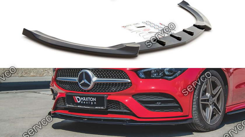 Prelungire splitter bara fata Mercedes CLA AMG-Line C118 2019- v2 - Maxton Design