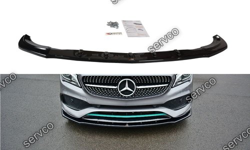 Prelungire splitter bara fata Mercedes CLA C117 Amg-Line Facelift 2017- v6 - Maxton Design