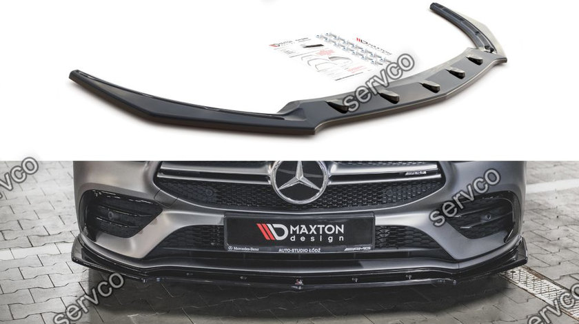 Prelungire splitter bara fata Mercedes CLA C118 AMG 35 Aero 2019- v4 - Maxton Design