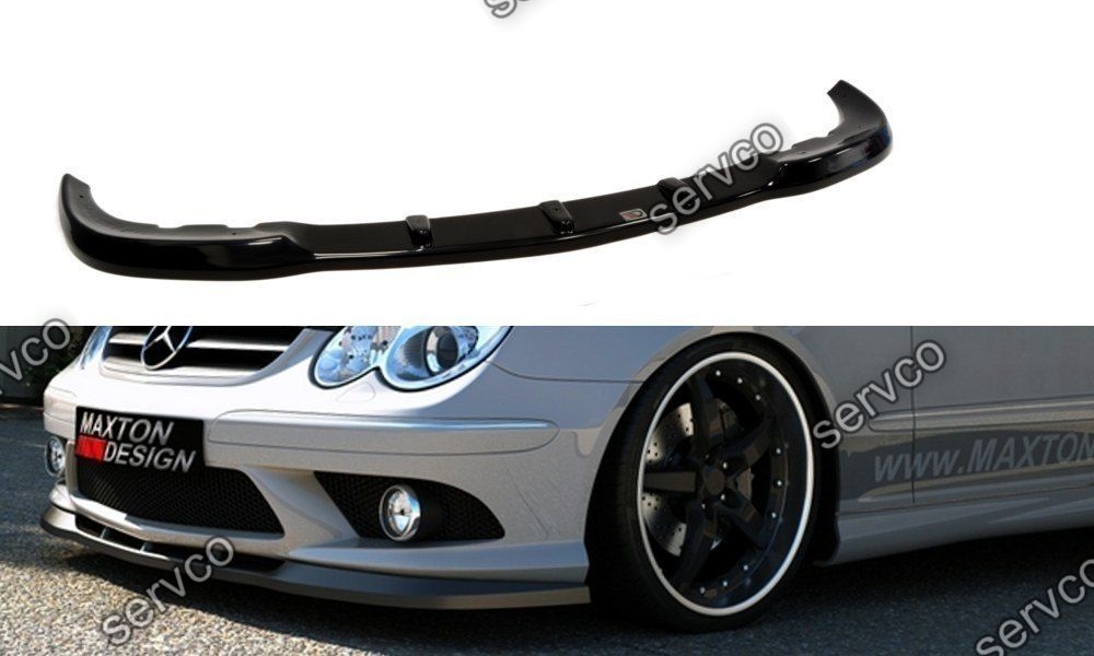 Prelungire splitter bara fata Mercedes CLK W209 Amg 2006-2009 v4 - Maxton Design