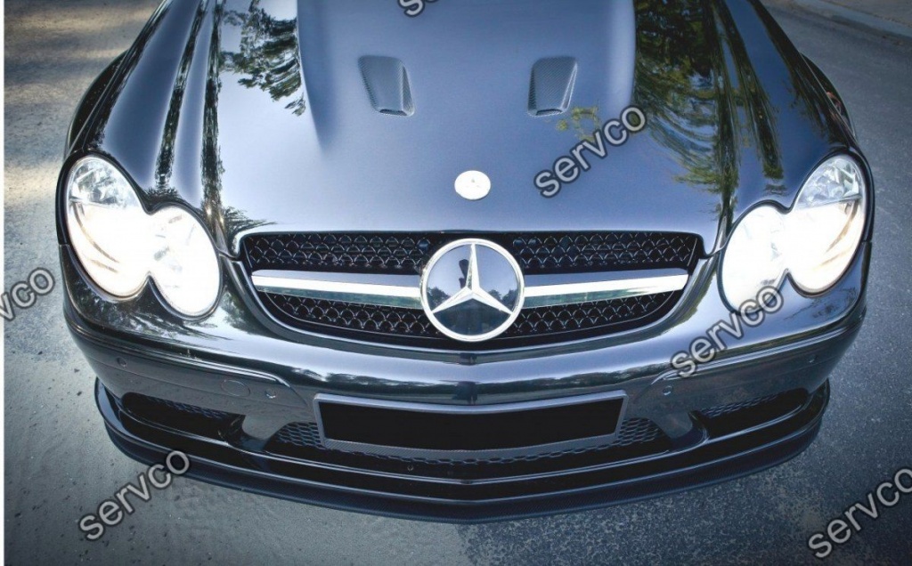 Prelungire splitter bara fata Mercedes CLK W209 2003-2009 v2 - Maxton Design