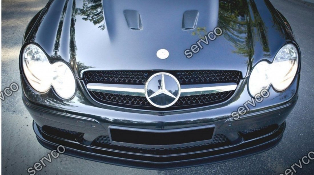 Prelungire splitter bara fata Mercedes CLK W209 2003-2009 v2 - Maxton Design