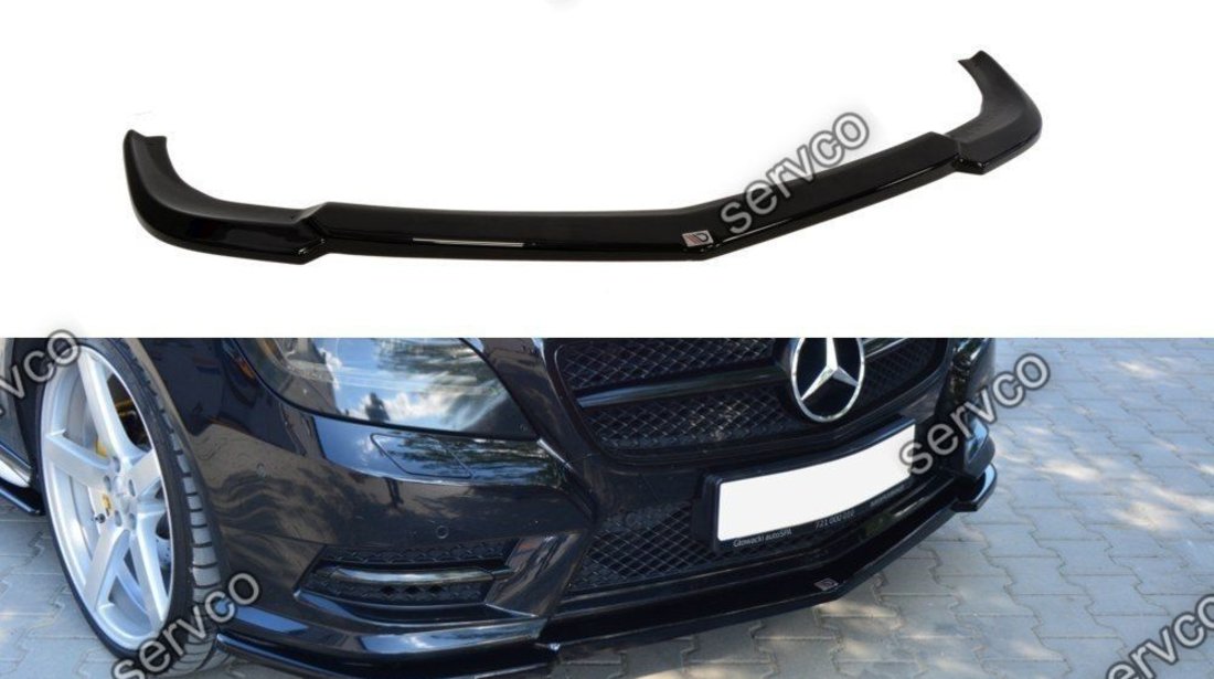 Prelungire splitter bara fata Mercedes CLS C218 Amg Line 2011-2014 v2 - Maxton Design