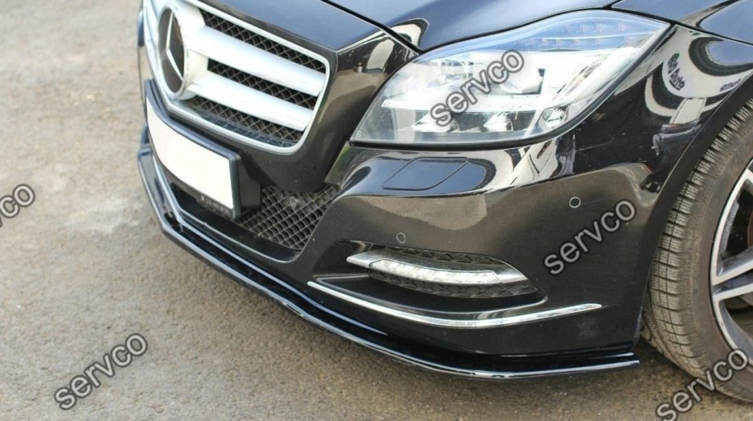 Prelungire splitter bara fata Mercedes CLS C218 2011-2014 v1 - Maxton Design