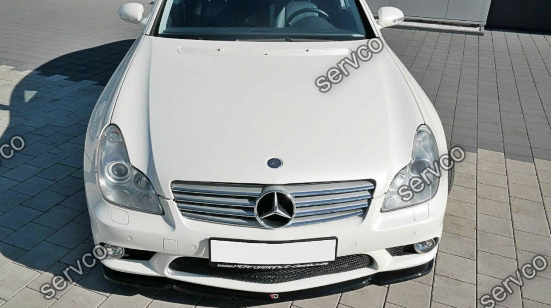 Prelungire splitter bara fata Mercedes CLS C219 55AMG 2004-2006 v2 - Maxton Design