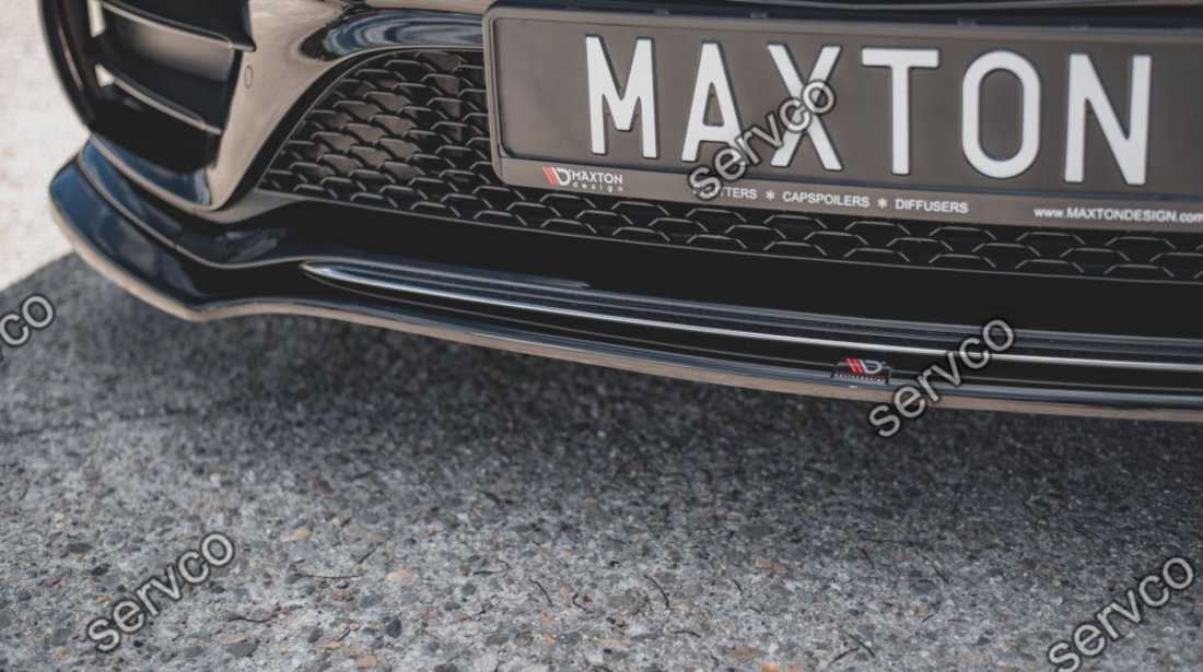 Prelungire splitter bara fata Mercedes CLS C257 AMG-Line 2018- v1 - Maxton Design