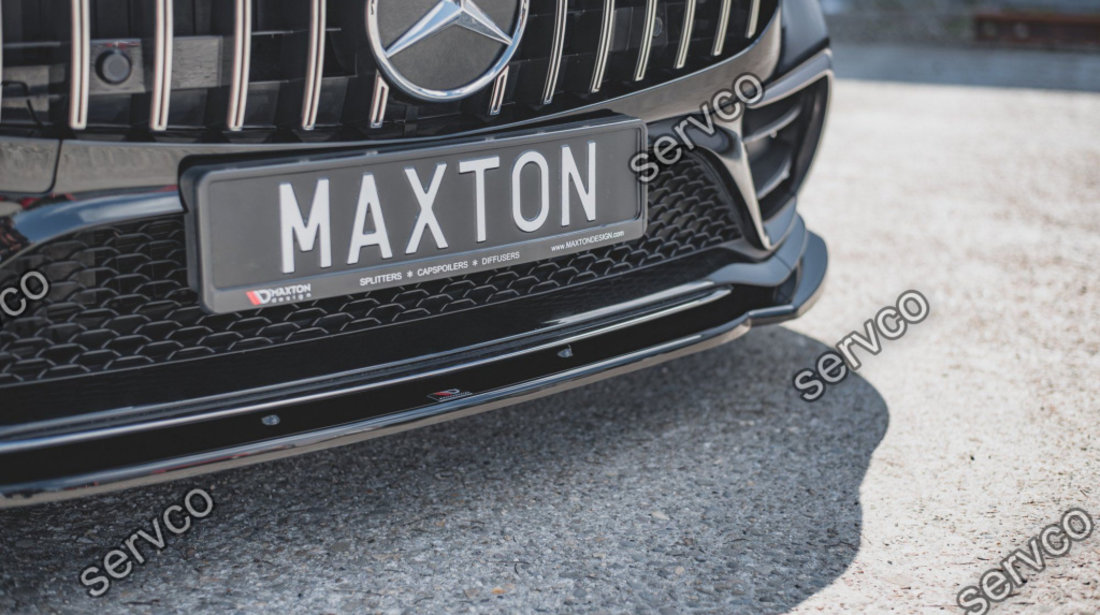 Prelungire splitter bara fata Mercedes CLS C257 AMG-Line 2018- v2 - Maxton Design