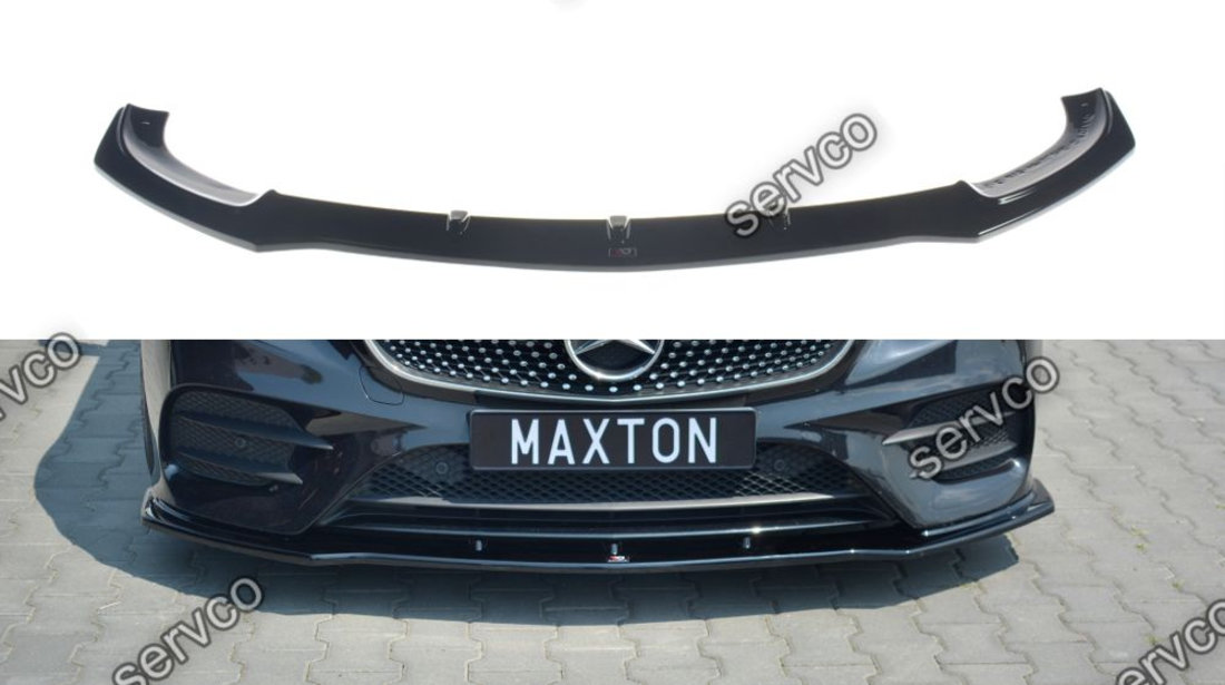 Prelungire splitter bara fata Mercedes E Class W213 Coupe Amg-Line 2017- v1 - Maxton Design