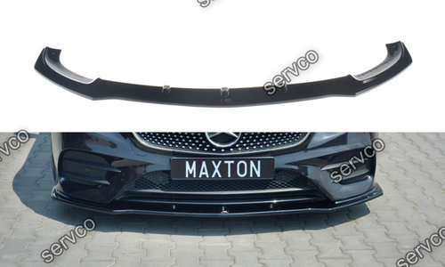 Prelungire splitter bara fata Mercedes E Class W213 Coupe Amg-Line 2017- v1 - Maxton Design