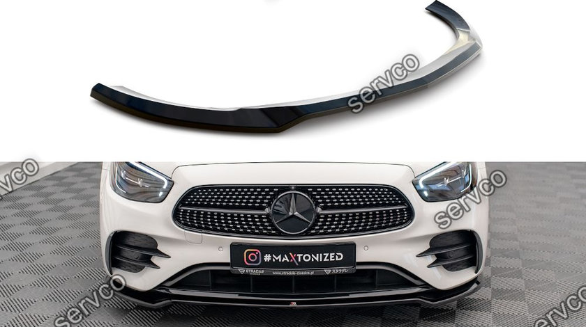 Prelungire splitter bara fata Mercedes E Class W213Facelift AMG-Line 2021- v8 - Maxton Design