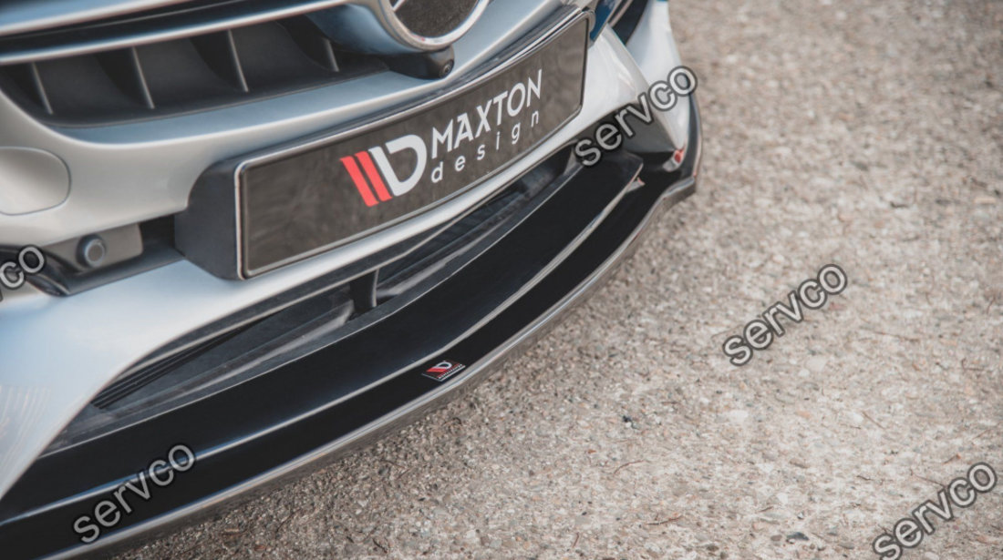 Prelungire splitter bara fata Mercedes E Class W213 S123 E63 Amg Estate Sedan 2017- v5 - Maxton Design