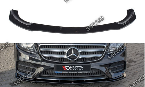 Prelungire splitter bara fata Mercedes E Class W213 Amg-Line E43 AMG 2016- v3 - Maxton Design