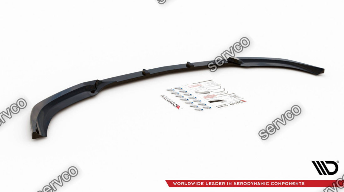 Prelungire splitter bara fata Mercedes E Class E63 W212 AMG Sedan Facelift 2012-2016 v3 - Maxton Design