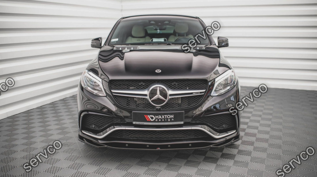 Prelungire splitter bara fata Mercedes GLE Coupe 63AMG C292 2015-2019 v2 - Maxton Design