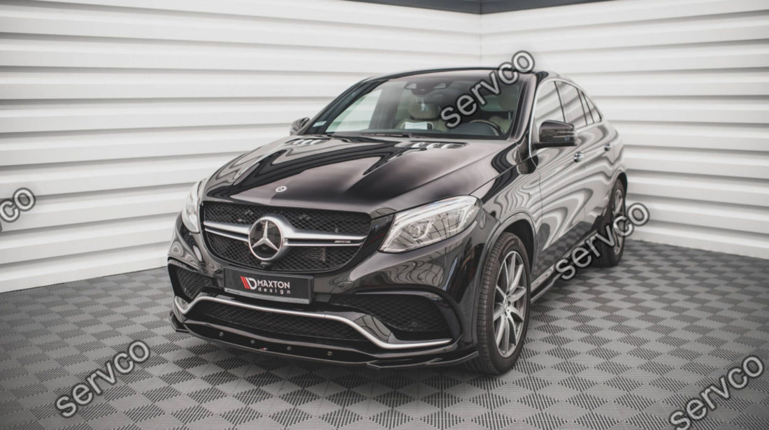 Prelungire splitter bara fata Mercedes GLE Coupe 63AMG C292 2015-2019 v2 - Maxton Design