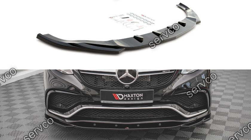 Prelungire splitter bara fata Mercedes GLE Coupe 63AMG C292 2015-2019 v2 - Maxton Design