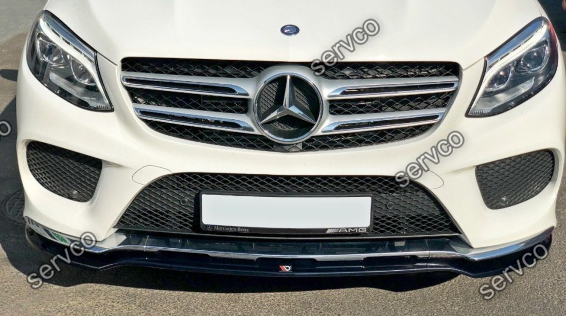 Prelungire splitter bara fata Mercedes GLE E166 Amg-Line 2015-2018 v1 - Maxton Design