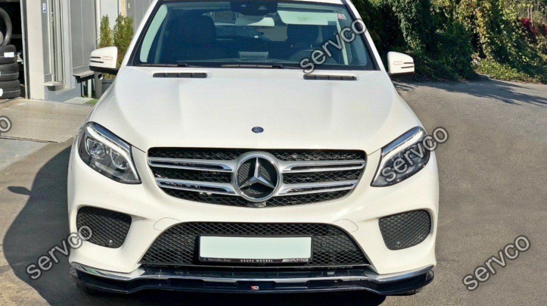 Prelungire splitter bara fata Mercedes GLE E166 Amg-Line 2015-2018 v1 - Maxton Design