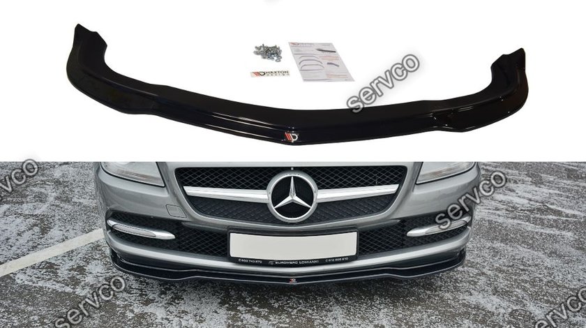 Prelungire splitter bara fata Mercedes SLK R172 2011-2015 v2 - Maxton Design