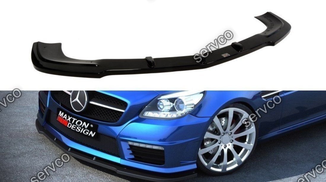 Prelungire splitter bara fata Mercedes SLK R172 AMG 2011-2019 v1 - Maxton Design