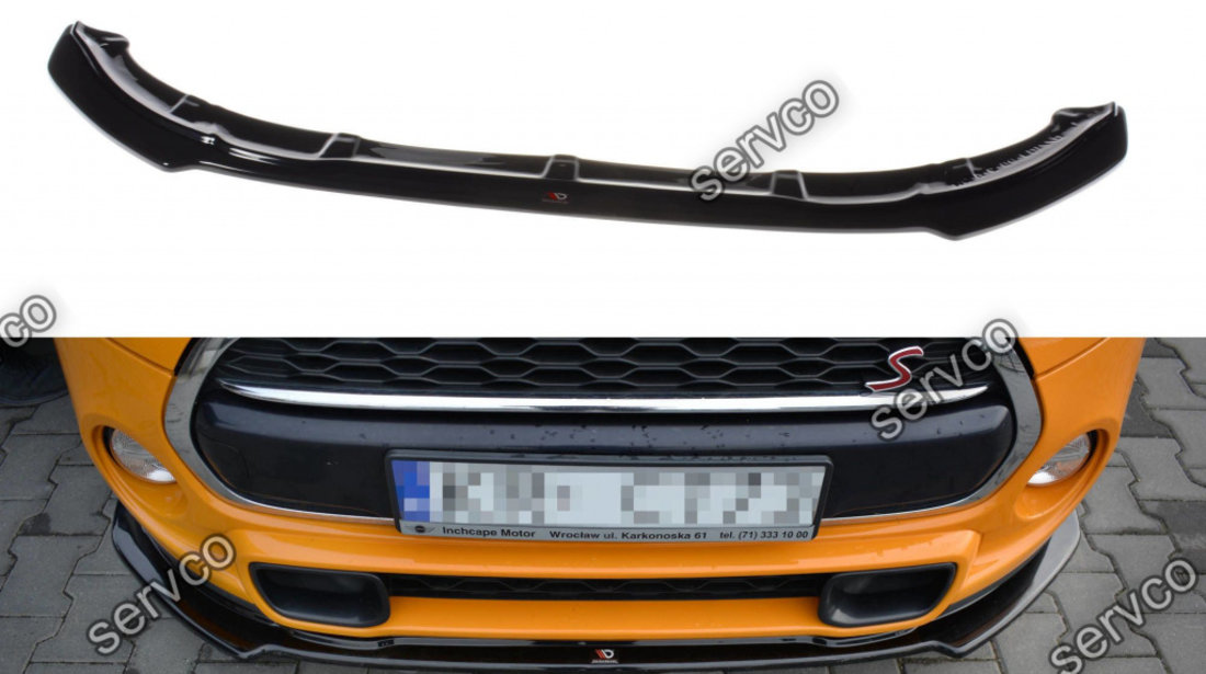 Prelungire splitter bara fata Mini Cooper S Mk3 F56 2014-2017 v1 - Maxton Design