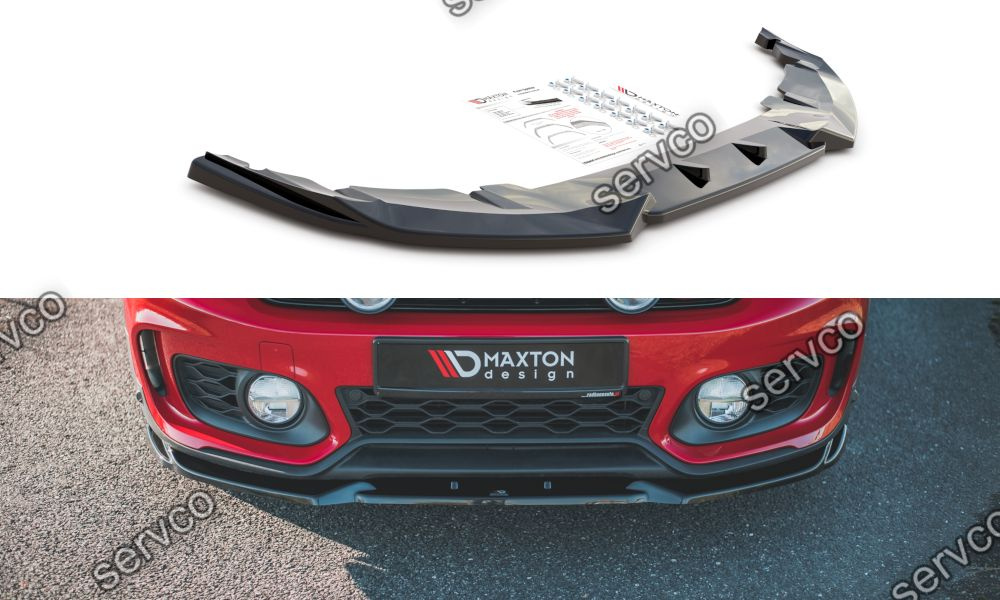 Prelungire splitter bara fata Mini Countryman Mk2 F60 JCW 2020- v1 - Maxton Design