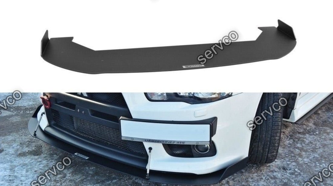 Prelungire splitter bara fata Mitsubishi Lancer EVO X 2007-2015 v1 - Maxton Design