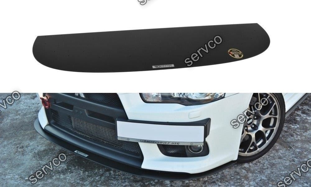 Prelungire splitter bara fata Mitsubishi Lancer EVO X 2007-2015 v3 - Maxton Design