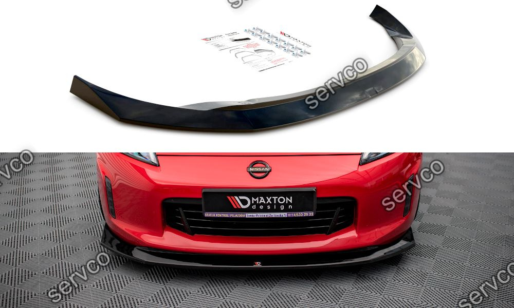 Prelungire splitter bara fata Nissan 370Z Facelift 2012-2020 v2 - Maxton Design