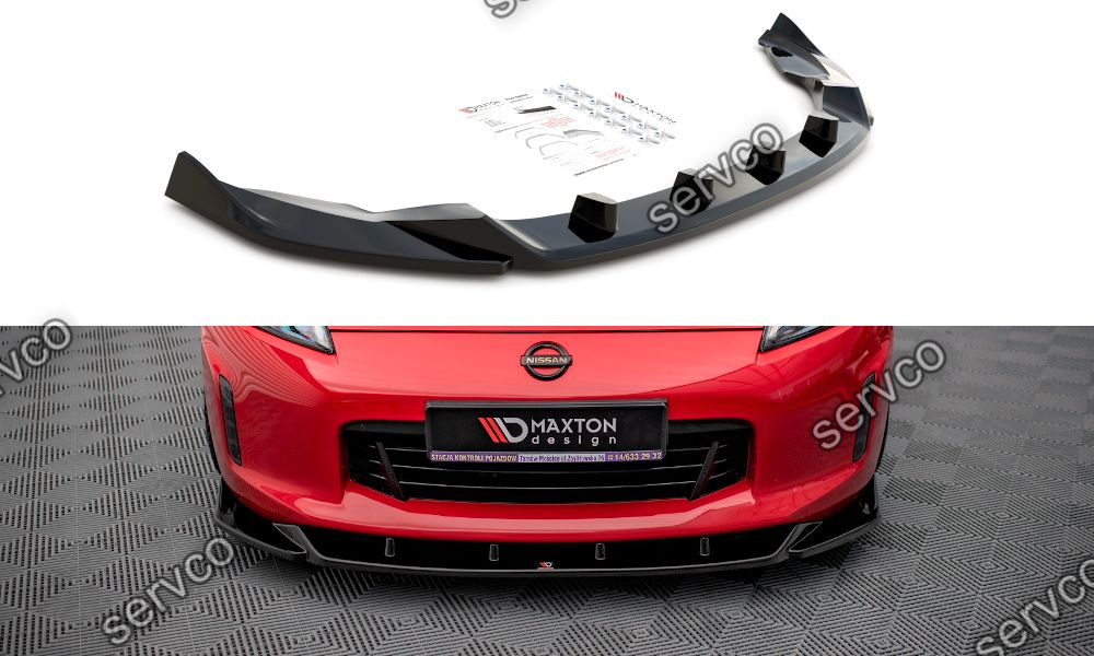 Prelungire splitter bara fata Nissan 370Z Facelift 2012-2020 v3 - Maxton Design