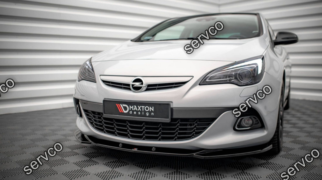 Prelungire splitter bara fata Opel Astra J GTC OPC-Line 2011-2018 v6 - Maxton Design