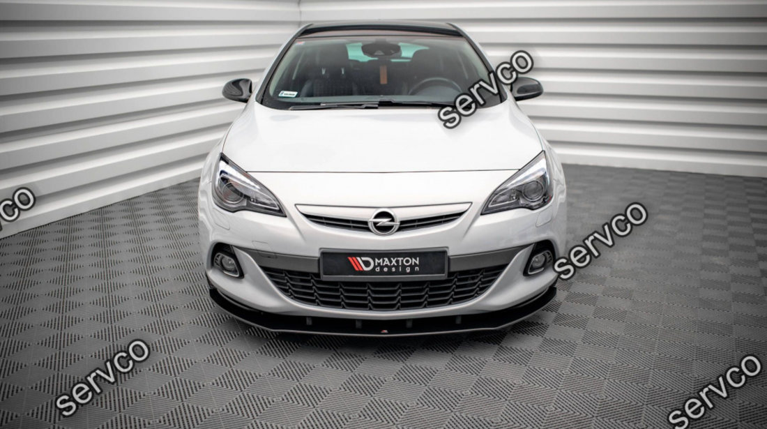 Prelungire splitter bara fata Opel Astra J GTC OPC-Line 2011-2018 v8 - Maxton Design