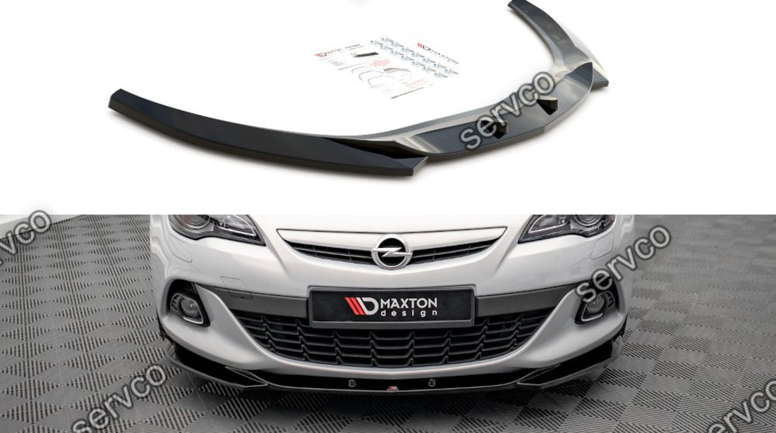 Prelungire splitter bara fata Opel Astra J GTC OPC-Line 2011-2018 v6 - Maxton Design