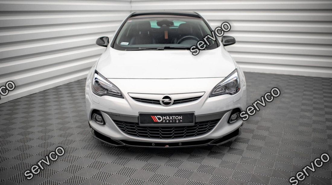 Prelungire splitter bara fata Opel Astra J GTC OPC-Line 2011-2018 v6 - Maxton Design