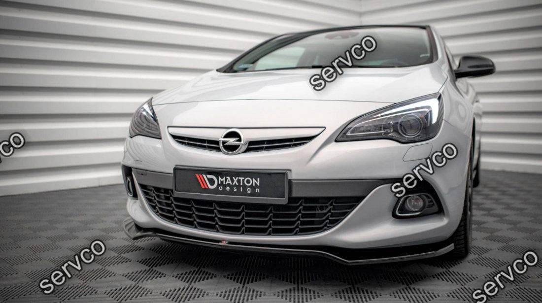 Prelungire splitter bara fata Opel Astra J GTC OPC-Line 2011-2018 v7 - Maxton Design