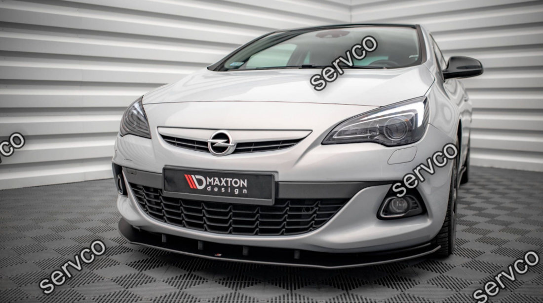 Prelungire splitter bara fata Opel Astra J GTC OPC-Line 2011-2018 v8 - Maxton Design