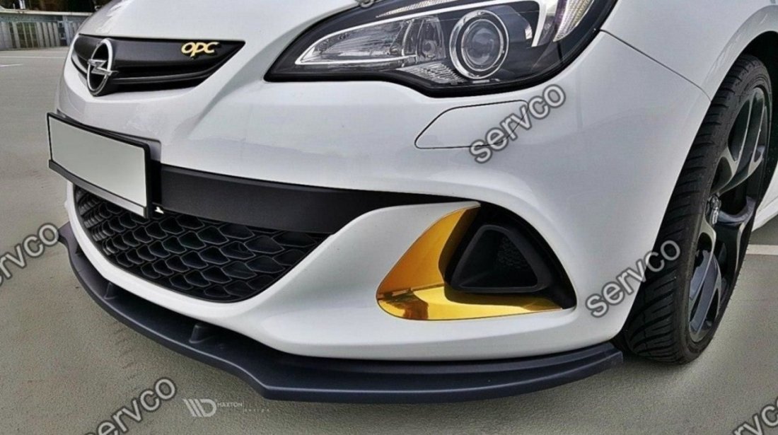 Prelungire splitter bara fata Opel Astra J OPC / VXR 2009-2015 v4 - Maxton Design