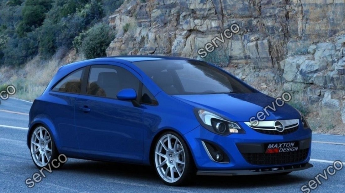 Prelungire splitter bara fata Opel Corsa D Mk4 Facelift 2011-2014 v2 - Maxton Design