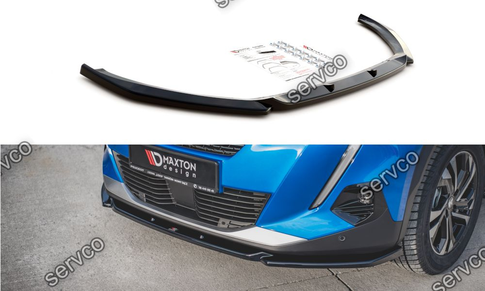 Prelungire splitter bara fata Peugeot 2008 Mk2 2019- v2 - Maxton Design