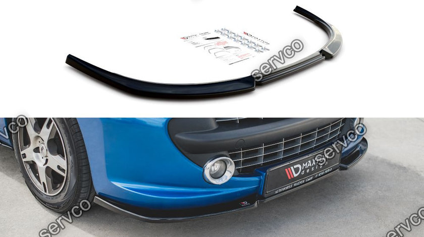 Tuning RDX Front Spoiler VARIO-X Tuning PEUGEOT 207 with Abbes-Front Front  Lip Splitter RDX RACEDESIGN