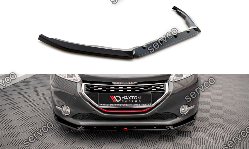 Prelungire splitter bara fata Peugeot 208 GTi Mk1 2013-2015 v5 - Maxton Design
