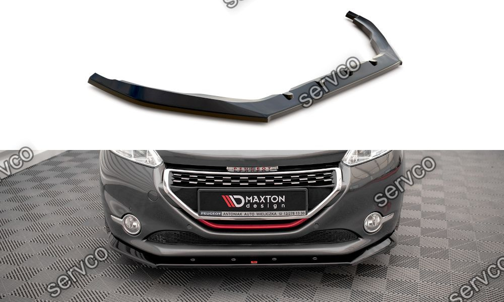 Prelungire splitter bara fata Peugeot 208 GTi Mk1 2013-2015 v4 - Maxton Design